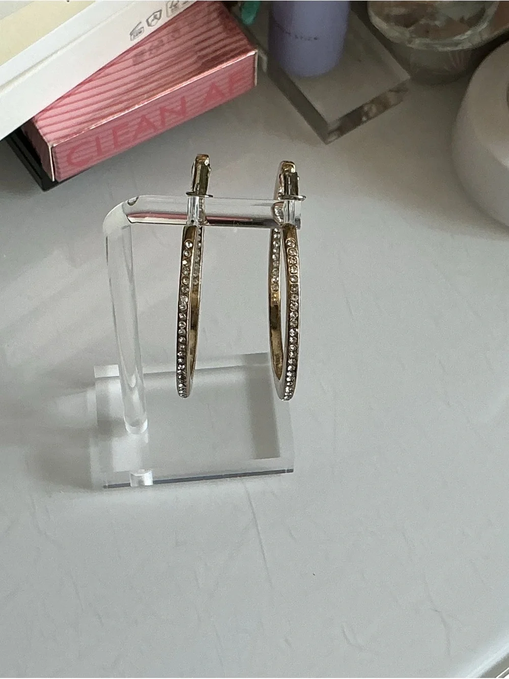 N/A goldtone hoops